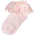 thumbnail image 1 of Baby Knee High Socks Girl Non Slip Toddler Stockings Cotton Bow Ruffle Newborn Long Socks Infant Dress Sock 0-6M/6-12M/1-3Y, 1 of 6