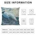 thumbnail image 5 of SHANXI  Throw Pillow Covers Home Decor Happy Dolphins Ocean Seascape Hawaii Sea Pillow Cases Decorative 12x12in, 5 of 5