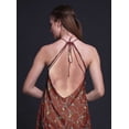 thumbnail image 4 of Bimba Oiseau Causal Long Dos Nu Licol Robe Femmes Imprimé BeachDress-Medium, 4 of 6