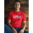 thumbnail image 2 of US Navy Mens Graphic Tee Red - U.S. Navy And A Flag 100% Cotton Regular Fit, 2 of 3