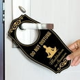 thumbnail image 6 of Do Not Disturb Meditation In Session (Man) Door Hanger | House or Business Door Sign - White Red, 4" x 8", 6 of 8