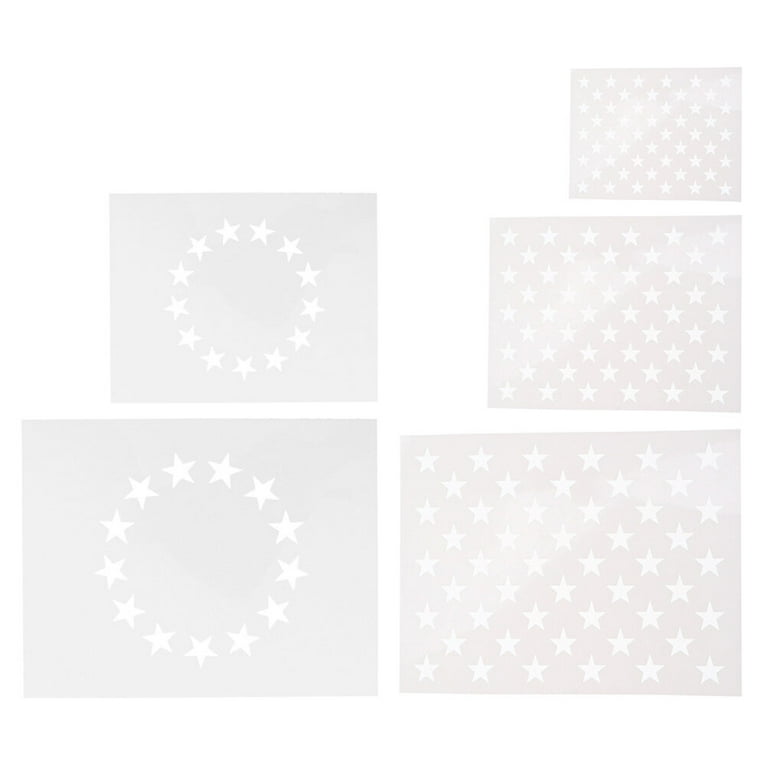 5Pcs Star Stencils DIY American Flag Stars Template for Wood Fabric Paper Wall - Walmart.com free-wood-burning-stencils-download-truart