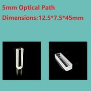 1Pc Glass Cuvette Suitable For 751/722 Spectrophotometer, Optical Path 10Mm-50Mm