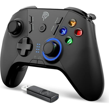 EasySMX Wireless Gaming Controller, Dual Vibration Gamepad with 4 Programmable Keys, 14-Hour Battery, Compatible with Windows PC, Steam Deck, PS3, Android TV Box and Nintendo Switch