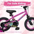 thumbnail image 6 of OLAKIDS Kids Bike, 12 14 16 18 Inch Toddler Children BMX Bicycle with DIY Drawing Board Training Wheels Adjustable Seat Handbrake Coaster Brake Safety Bell, 6 of 9