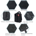 thumbnail image 3 of Estrela Riñoneras tácticas de primeros auxilios, riñonera compacta militar, riñonera multifuncional para acampar, senderismo, ciclismo, escalada y viajes con mosquetón, 3 of 5