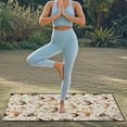 thumbnail image 4 of Xixirimido Roosters Dandelion Floral Print Gym Car Seat Cover Towel Sweatproof Protector for Post-Workout Large Universal Front Seat Mat Non-Slip for Cars, Trucks, SUVs2Pack, 4 of 8