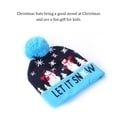 thumbnail image 3 of Sombrero de Navidad LED que brilla intensamente Papá Noel * Gorras Fiesta Muñeco de nieve Gorro Tocado Sombreros de punto Sombreros de Navidad Kits de decoración para fiestas Deja que nieve Inteprter HA068331-05, 3 of 6