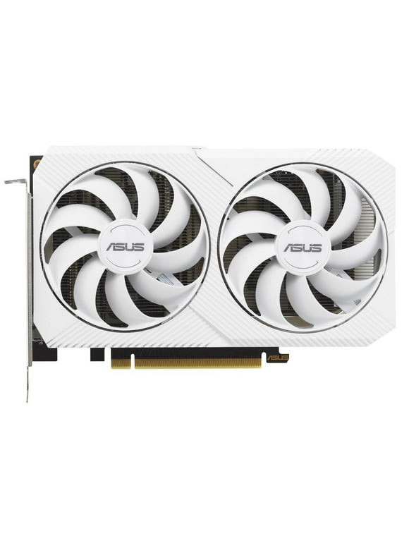 ASUS Dual GeForce RTX 3060 White OC Edition 12GB GDDR6 (PCIe 4.0, 12GB GDDR6, HDMI 2.1, DisplayPort 1.4a, 2-slot design, Axial-tech fan design, 0dB technology) DUAL-RTX3060-O12G-WHITE
