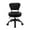 Matt Black, variant on Madison and Park Dayton Short Stool Adjustable 13" to 15" Low Rolling Chair with Backrest, Pink - N/A