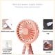 thumbnail image 4 of Ventilador para Cochecito Bebé Recargable Por USB Miniventilador 3 Velocidades El Oficina Coche () Rosa, 4 of 8