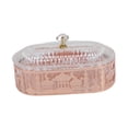 thumbnail image 4 of Bandeja para servir,Bandeja para aperitivos de boda con tapa,caja pequeña para regalos,Caja de bocadillos Plato de frutas Contenedor de dulces Moda,Caja de regalo de boda Caja de envoltura Rosa, 4 of 8