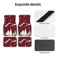 thumbnail image 6 of Salouo Christmas Tree Buffalo Plaid for 4-Piece Floor Mats, Custom Fit Car Mats All-Weather Car Foot Mats Automotive Floor Mats for Cars, Trucks, SUVs, Vehicle Floor Liner, 6 of 7