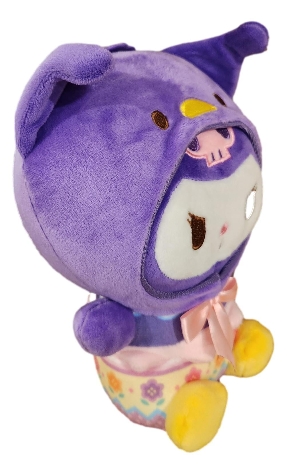 Kuromi Easter 9.5 Inch Tall Plush in Easter Egg Design Stuffed Toy