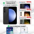 thumbnail image 2 of Entronix Heavy Duty Case Compatible with Galaxy S23 FE, Shockproof Hard Cover, Black, 2 of 8