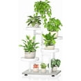 thumbnail image 1 of Metal & Wood Plant Stand Indoor & Outdoor Multi Levels lbs Capacity, 1 of 7