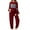 Wine Red, variant on Tracksuit for Women Colorblock Striped Sweatsuit Casual 2 Piece Sweatshirts Sweatpants Jogger Set Outfits