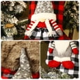 thumbnail image 5 of 2Pcs Burlap Christmas Stocking Red and Black Plaid Cuff Mantel Decoration Gift Holder for Party Family Holiday Xmas, 5 of 6
