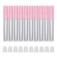 thumbnail image 1 of Botella De Brillo De Labios Recargable Diy Tubo De Bálsamo Labial Vacío Contenedor Herramienta De Maquillaje Accesorio (2,5 Ml/Pc) (Tapa Rosa (Cuerpo De Botella Transparente)) 10 Uds Eigraketly CE002657-00, 1 of 7