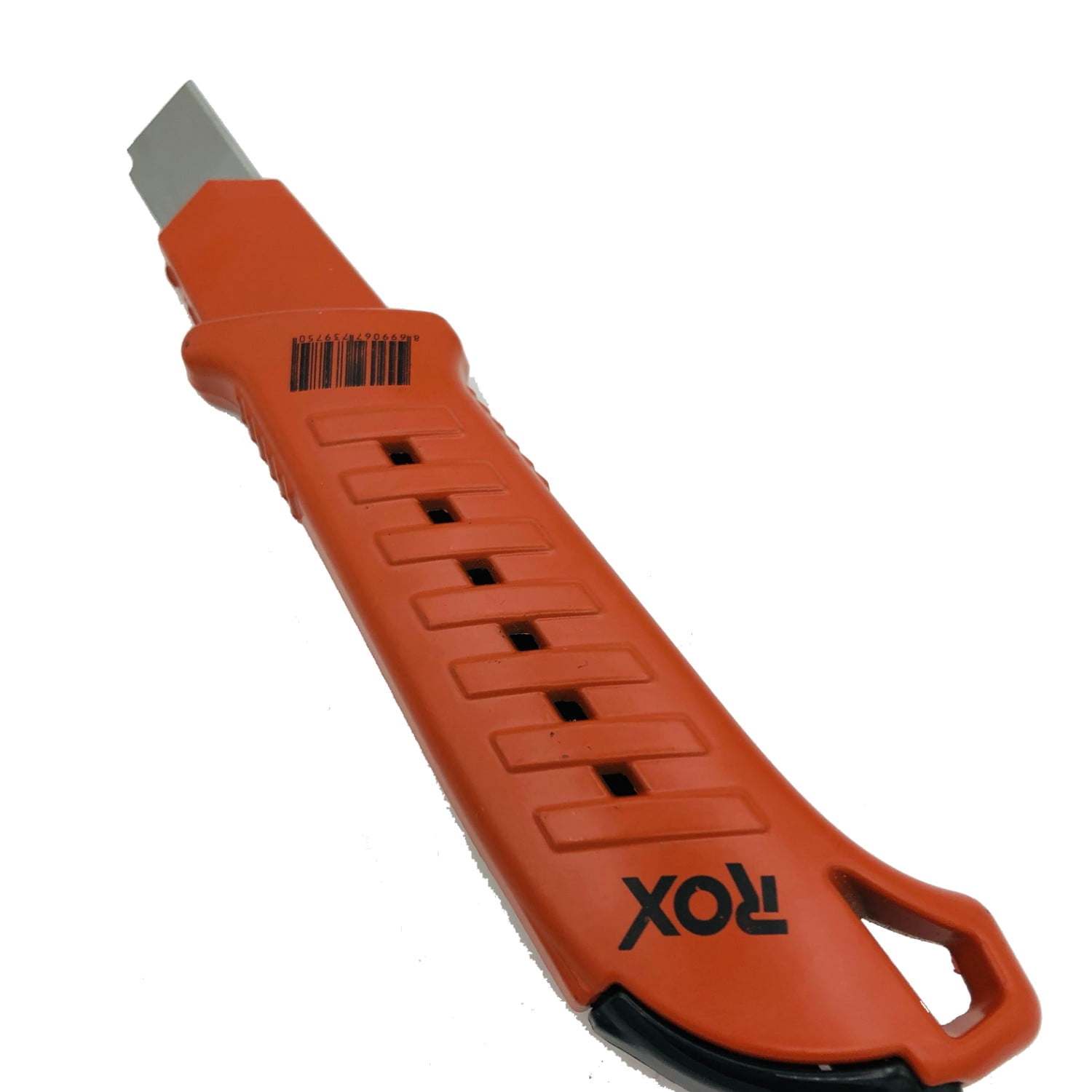 Rox ROX-UTILKNIF-METAL-ORG-1539750 Heavy Duty Retractable Snap Off Blade Utility Knife Cutting Edge Box Cutter - Pack of 6
