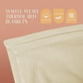 thumbnail image 3 of Jmr Usa Inc. Waffle Weave Thermal Hospital Blanket-108x90 Twin Cotton Throw Blankets for Bed, Sofa, Bedroom Decor, Housewarming Gifts, Layering of Hotels & Bed SheetsBeige-6 Pack, 3 of 8