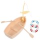 thumbnail image 4 of Mini Beach Set for Dollhouse Micro Dinghy Boat with Life Buoy and Paddle, Detailed Miniature Accessories for Summer Home Decor and DIY Micro, 4 of 5