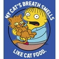 thumbnail image 2 of Men's The Simpsons Ralph and His Cat  Sweatshirt Royal Blue Small, 2 of 4