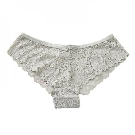 

Abcelit Ladies Cute Lace Low-Waist Panties Large Size Ice Silk Seamless Panties Breathable Soft Transparent Briefs