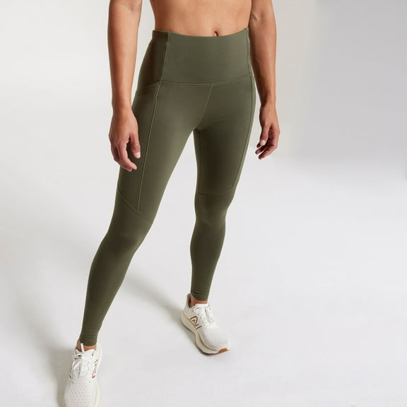 CALIA Women's Cold Dash Legging, XS, Dark Olive Green