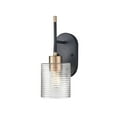 thumbnail image 2 of Millennium Lighting  Renitta 1 Light Matte Black/Modern Gold Wall Sconce, 2 of 5
