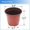 thumbnail image 3 of 100-Pcs 6.8" Plastic Plants Nursery Pot Seedlings Pots Flower Plant Container Flowerpots, 3 of 4