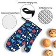 thumbnail image 3 of Naloa Colorful Excavator Oven Mitts and Pot Holders 4 pcs Set, Cooking Baking Grilling Kitchen Oven Glove for Cooking, 3 of 6