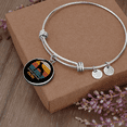 thumbnail image 3 of Belgian Malinois Mom Bracelet Stainless Steel or 18k Gold Circle Bangle, 3 of 7