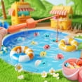 thumbnail image 2 of EagleStone Kids Water Table Fishing Game – Rotating Fish Board with Music, 45 Fish & 2 Poles, Fun Fishing Game for Toddlers and Kids (Pink), 2 of 8