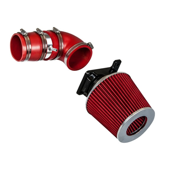 Rtunes Racing Short Ram Air Intake Kit   Filter Combo RED Compatible For 02-07 Mitsubishi Lancer 2.0L