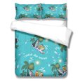 thumbnail image 1 of Dibujos animados Duvet Cover Skateboard Pattern Patrón de Hogares Acolchado Cubierta Caja Caja de múltiples Tamaño Conjunto de edredones para jóvenes adultos M 3 piezas Eigraketly HA011559-08, 1 of 7