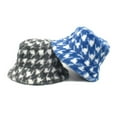 thumbnail image 5 of iHPH7 Furry Hat Furry Bucket Hat Women's Hats Warm Hats for Women Sun Hat, Blue One Size, 5 of 5