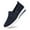 Navy Blue, variant on Round Toe Hiking Shoes Women Comfortable Flat Women's Walking Shoes | Orthopaedic Casual Breathable For Work Shopping Walking Gardening