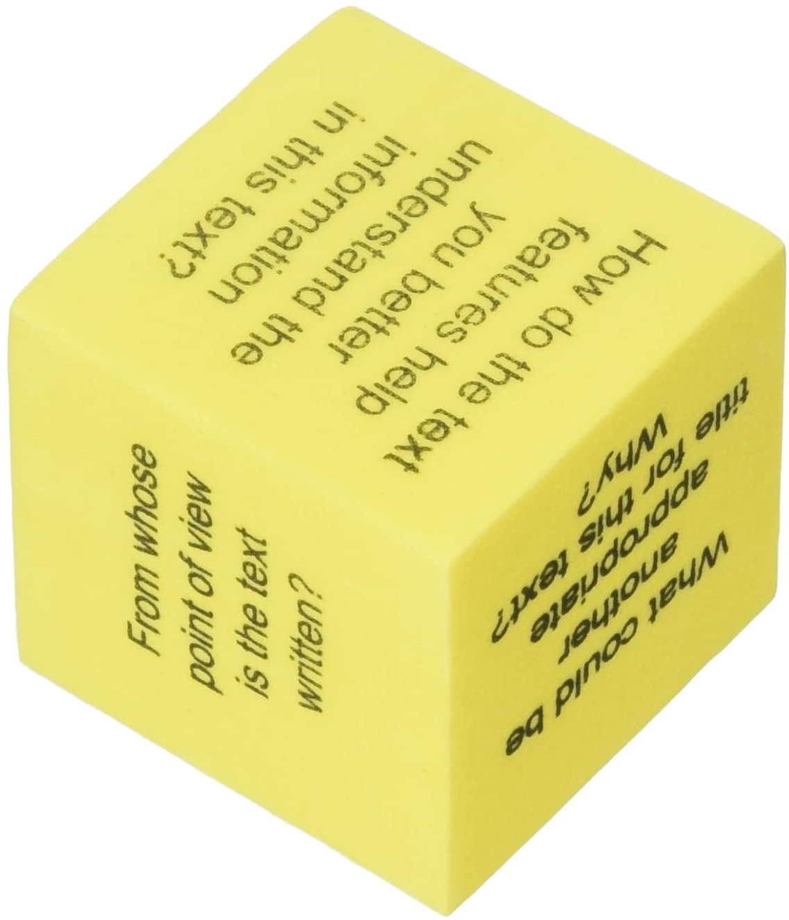 TCR20703 Teacher Created Resources Foam Nonfiction Comprehension Cubes 