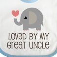 thumbnail image 4 of Inktastic My Great Uncle Loves Me Boys or Girls Baby Bib, 4 of 4