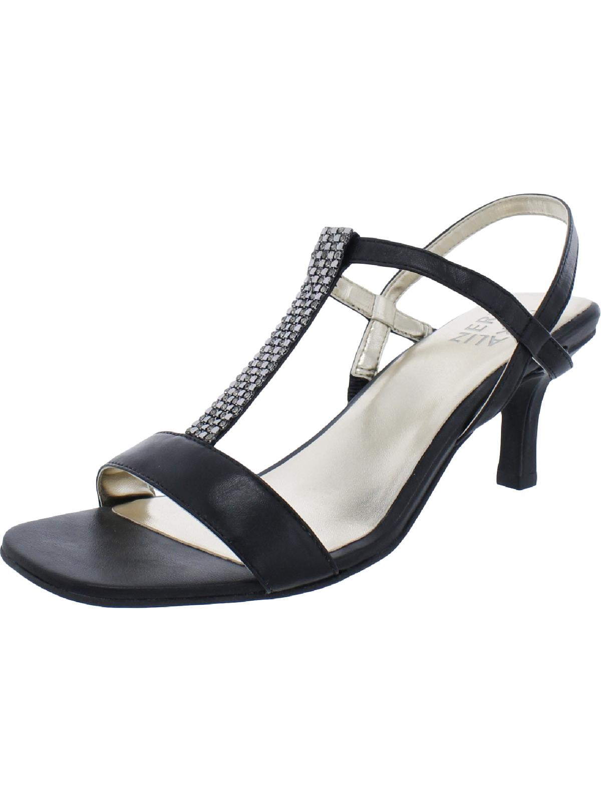 Naturalizer Womens Skylar Leather Ankle Strap Heels