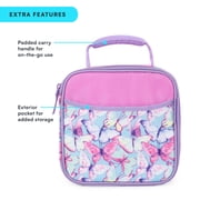Arctic Zone Lunch Box Combo with Thermal Insulation, Watercolor Butterflies
