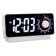 thumbnail image 2 of Digital Alarm Clock Multifunctional Dual Display Visual Time Manager Desktop Knob Electronic LED Countdown Clock, 2 of 5