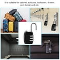 thumbnail image 4 of Combination Lock, Zinc Alloy 2.4 X 1.2 X 0.4in Coded Padlock Gym Locker Lock Professional Design for Travel Luggage Suitcase Locker Drawer, 4 of 7