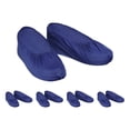 thumbnail image 1 of Unique Bargains Couvre-Chaussures, 5 Paires Réutilisables Antidérapants pour Intérieur, Bleu Marine, 1 of 6