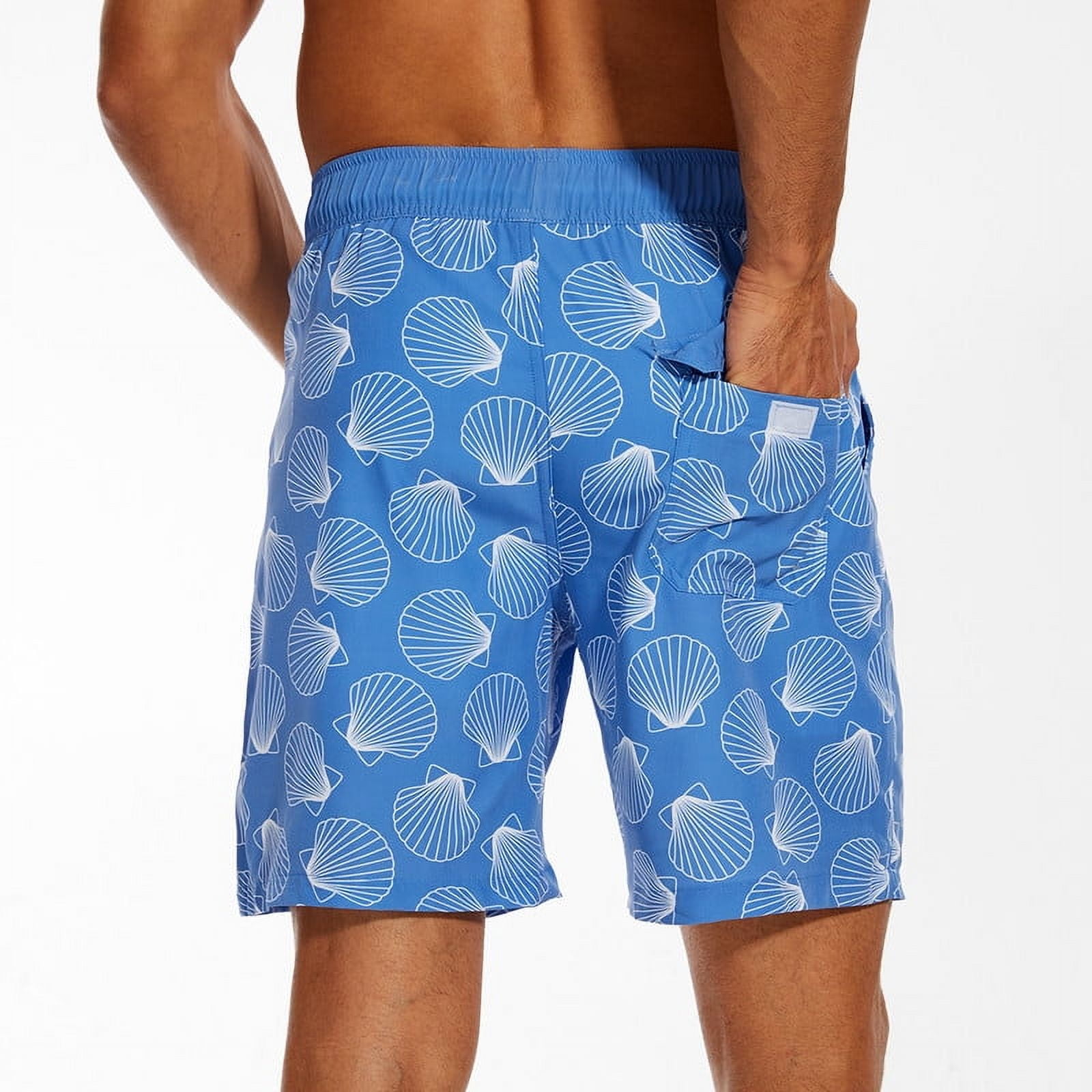 Mowujeit Swim Trunks 5" Stretch Beach Shorts Quick Dry Mens Board Short, Size XL