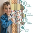 thumbnail image 3 of Blackout Kids Curtains,Pioneer Flower Floral Print Pattern Childrens Insulated Curtains Set Of 2,Bedroom Essentials,Toddler Room Decor 42"x63", 3 of 5