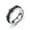 Black, variant on Silver/Gold/Black/Blue/Rainbow Chain Spinner Band Male Stainless Steel Mens Ring