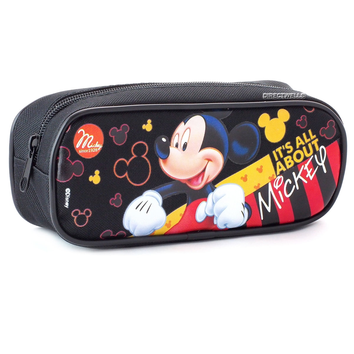 Disney Cars Red Pencil Pouch Zippered Pencil Case Authentic Bag 