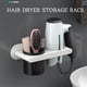 thumbnail image 5 of Soporte para secador de pelo Cateissary Organizador de accesorios de baño Montaje en pared Gris 23 x 13 cm, 5 of 6